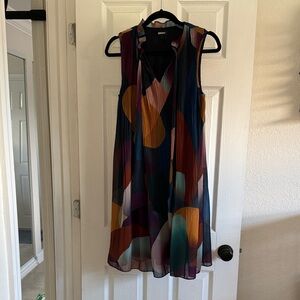 Danny & Nicole Multicolor Sleeveless Mini Dress